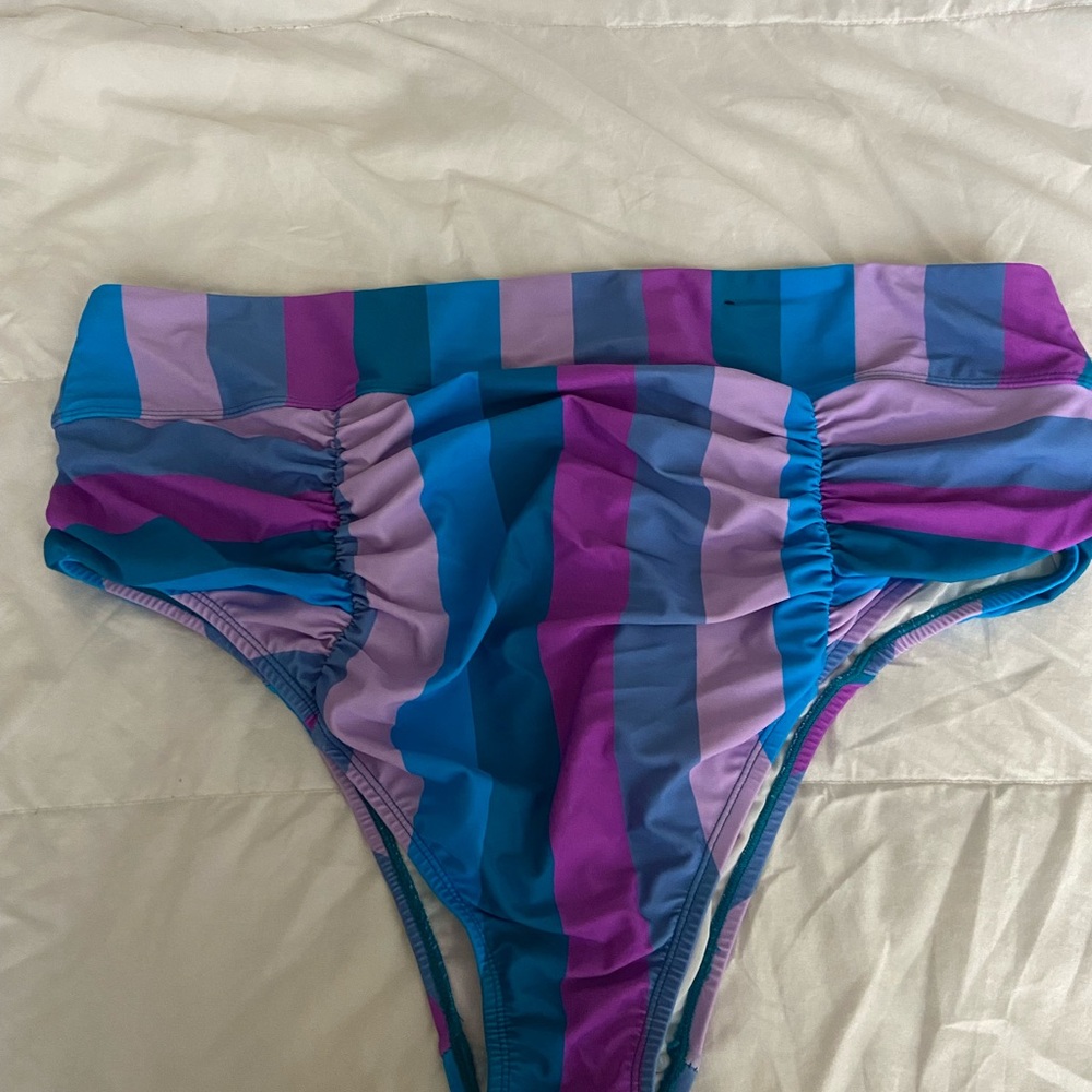 Torrid Multicolor Striped Bikini Bottom